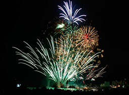 Fireworks in Blanes, Costa Brava, July 2015